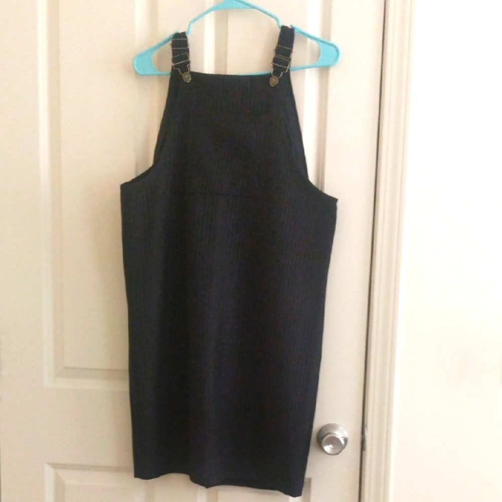 Black Pinafore Dress